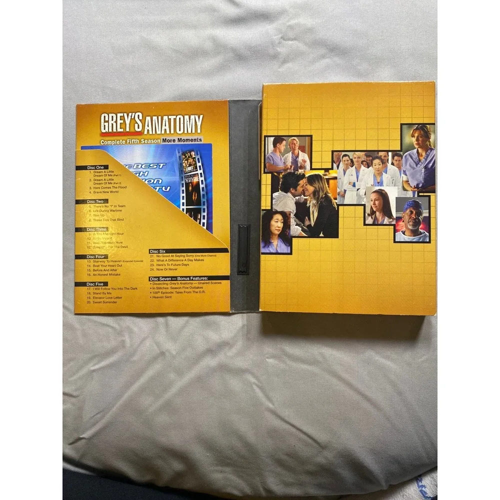 Greys Anatomy Complete Fifth Season More Moments 7-Disc DVD Box Set ABC Studios - Picture 4 of 11